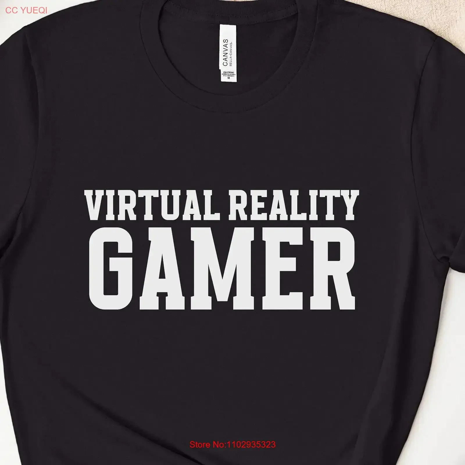T-shirt de joueur de réalité virtuelle pour amateur de jeux vidéo VR Gaming Boy Girl Tech vintage lavé vêtements de créateurs polyvalents