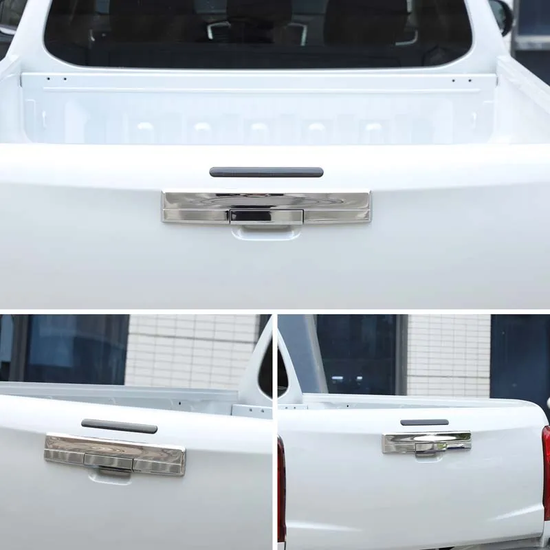 

ABS Blackened sticker For Mitsubishi Triton L200 2019-2025 Car Tailgate Brake Light Decoration Cover Car Accessories
