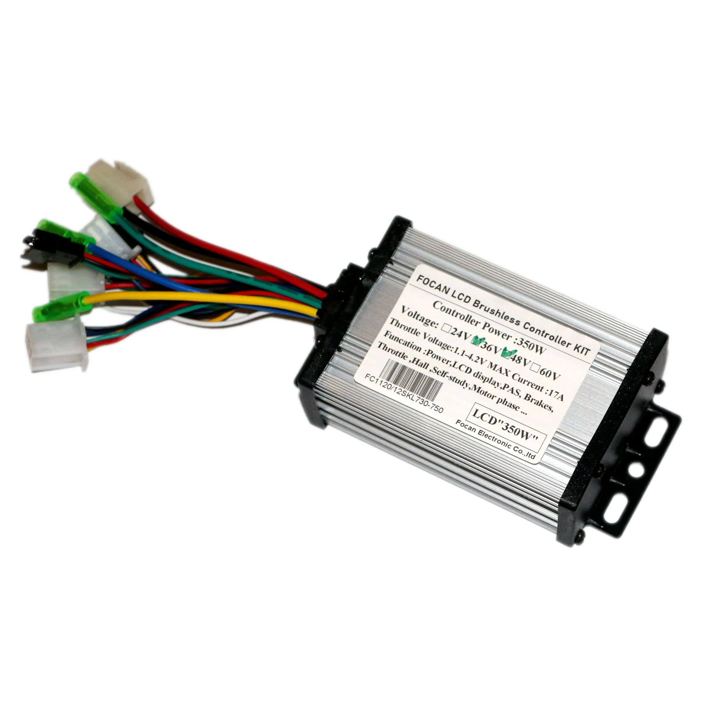 24V 36V 48V 250W 350W 450W DC Brushless With Hall  Motor Controller with LCD Display Cable For Ebike Speed Controller parts