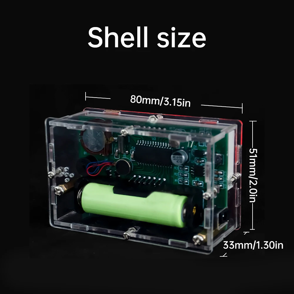 LED digitale elektronische klok DIY Kit Klok Onderwijs Lassen Oefening Printplaat Set met wekker Temperatuur Countdown
