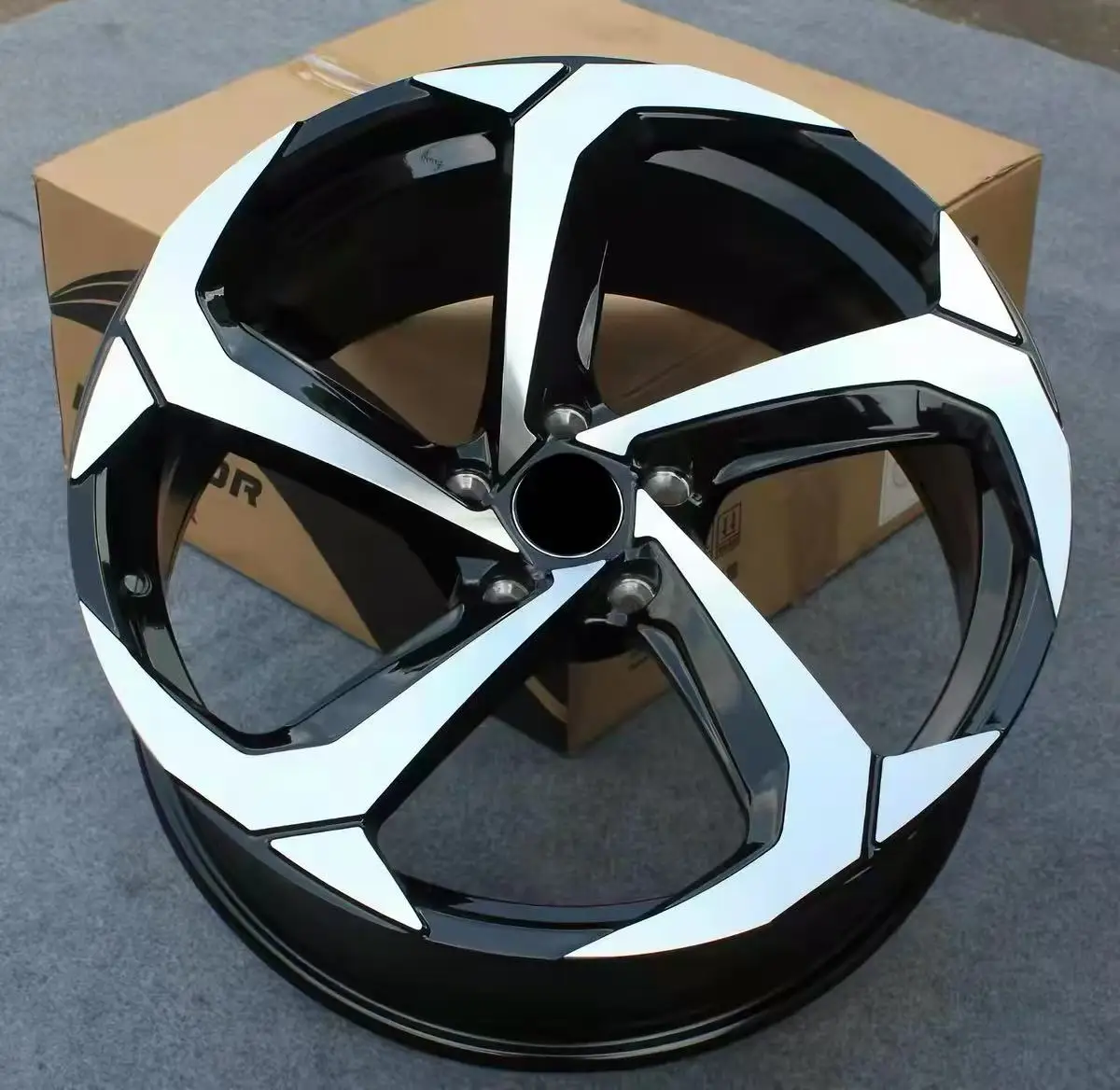 14 Inch OEM Sport Alloy Wheels Black Silver Blade Radiating Spoke For Mini Hatchback Compact Car 4x100 Rims