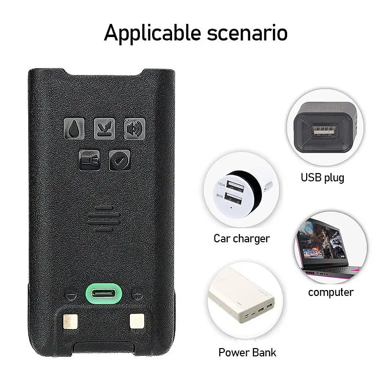 UV-9R-walkie-talkie de alta potencia, Radio CB Ham de doble banda, resistente al agua IP68, 128 mAh, linterna bidireccional, V2, 2800 canales