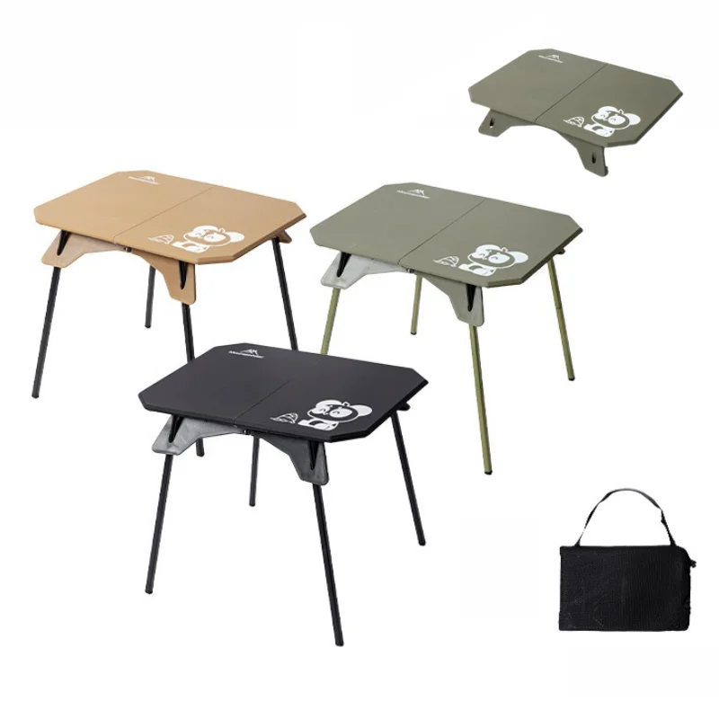 

Outdoor Camping Folding Table Double Folding Table Picnic Simple Storage Mini Table Lightweight Tent Table