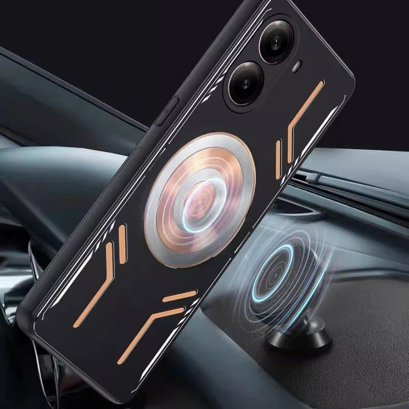 Obudowa z aluminium z funkcją odprowadzania ciepła do POCO X7 Pro 5G, chłodzenie grafenem, metalowa osłona z czerwonej miedzi — zdjęcie produktu 4