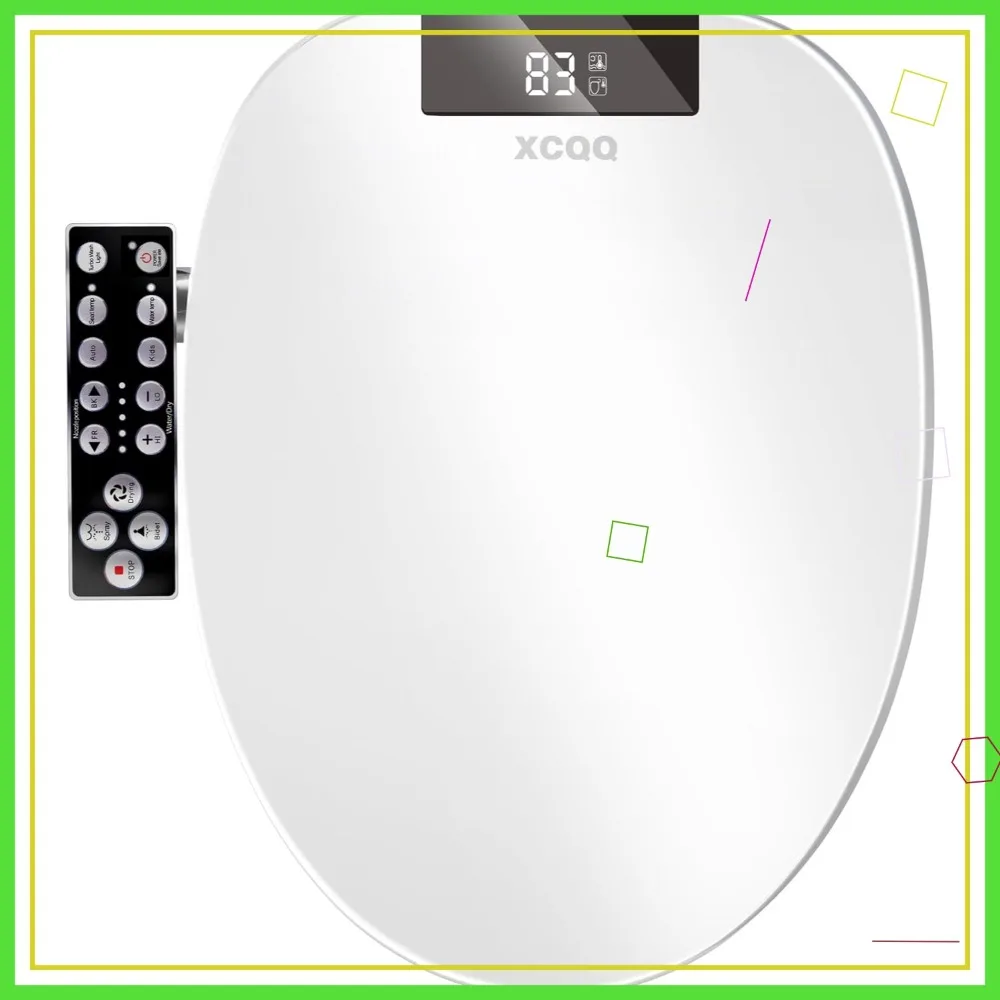 

Электрическое сиденье для унитаза с подогревом, функцией подачи теплой воды, сушкой воздухом, плавным закрыванием крышки, ночником и LED-дисплеем