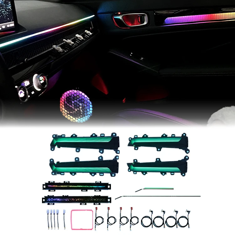 Car Interior Atmosphere Light with APP Wireless Control for Honda 11th Generation Civic 2022
