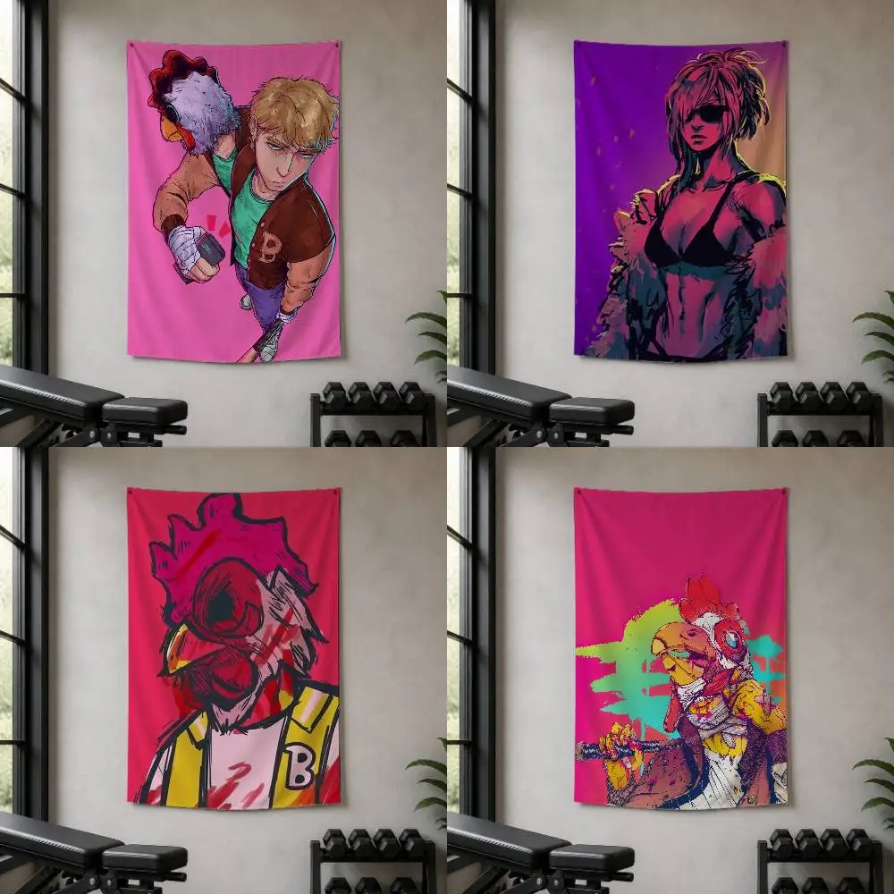 H-Hotline Miami Decorative Art Flag Banner for Picnic Camping Party and Home Decor