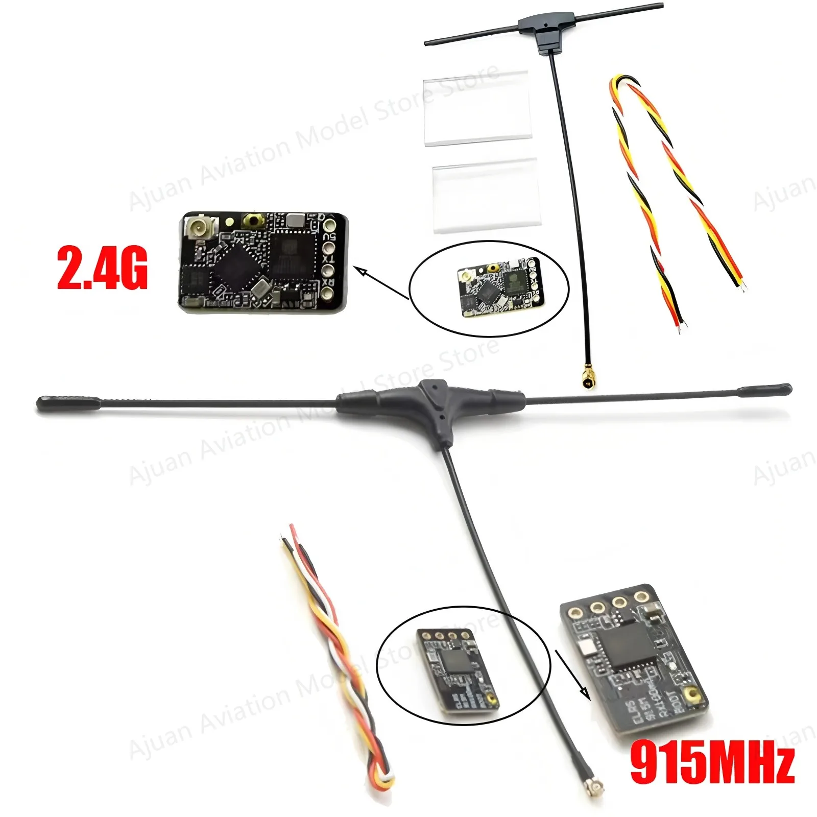 

ELRS 915MHz/2.4G RX 3.3.0 ExpressLRS Receiver with T type Antenna Support Wifi upgrade for RC FPV Traversing Drones Parts