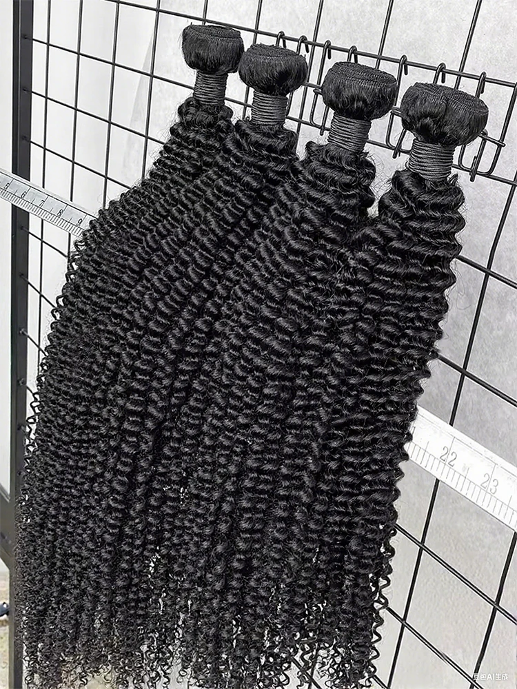

Пучок бирманских человеческих волос Kinky Curly 1/3/4 Jerry Curly Bundles 100% необработанные 28 30-дюймовые натуральные волнистые наращивания с двойным утком