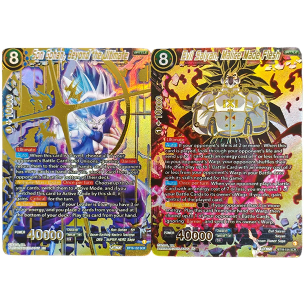 Tarjeta Coleccionable de Anime Proxy Dragon Ball Super Masters BT19-152 Son Gohan, Beyond the Ultimate - Fighter's Ambition BT19-154