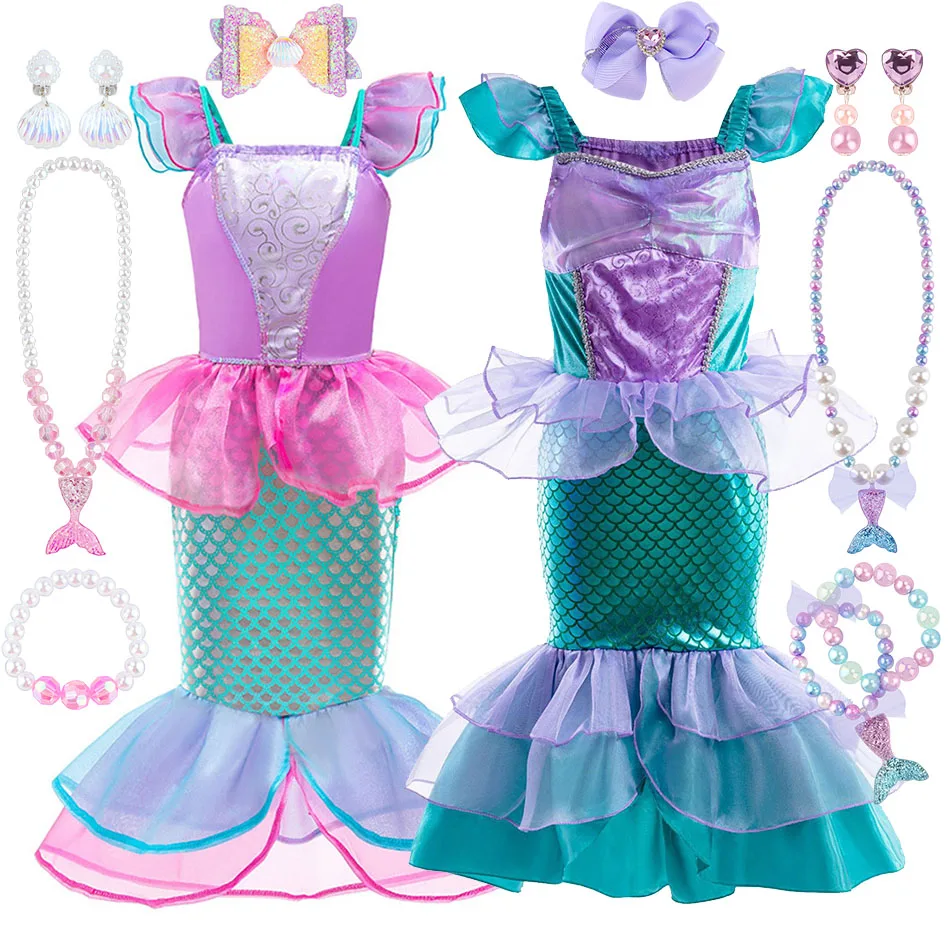 knee length dresses for ladies Ariel Mermaid Classic Adult Costume main image 1