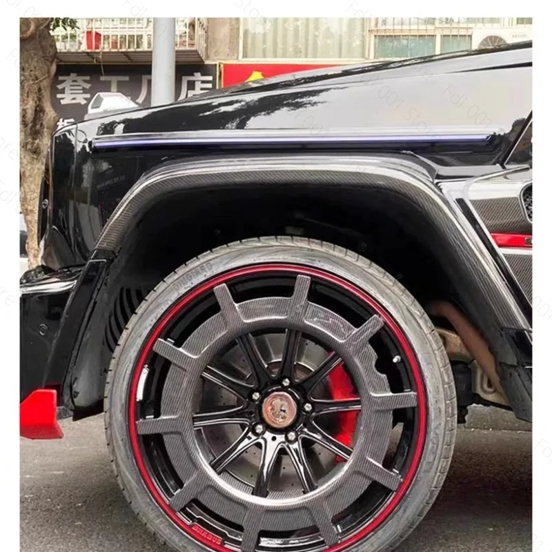 For Carbon fiber decorative cover for 22-inch large G wheel hub G350G500G63 water transfer wheel hub 20-inch GLE coupe