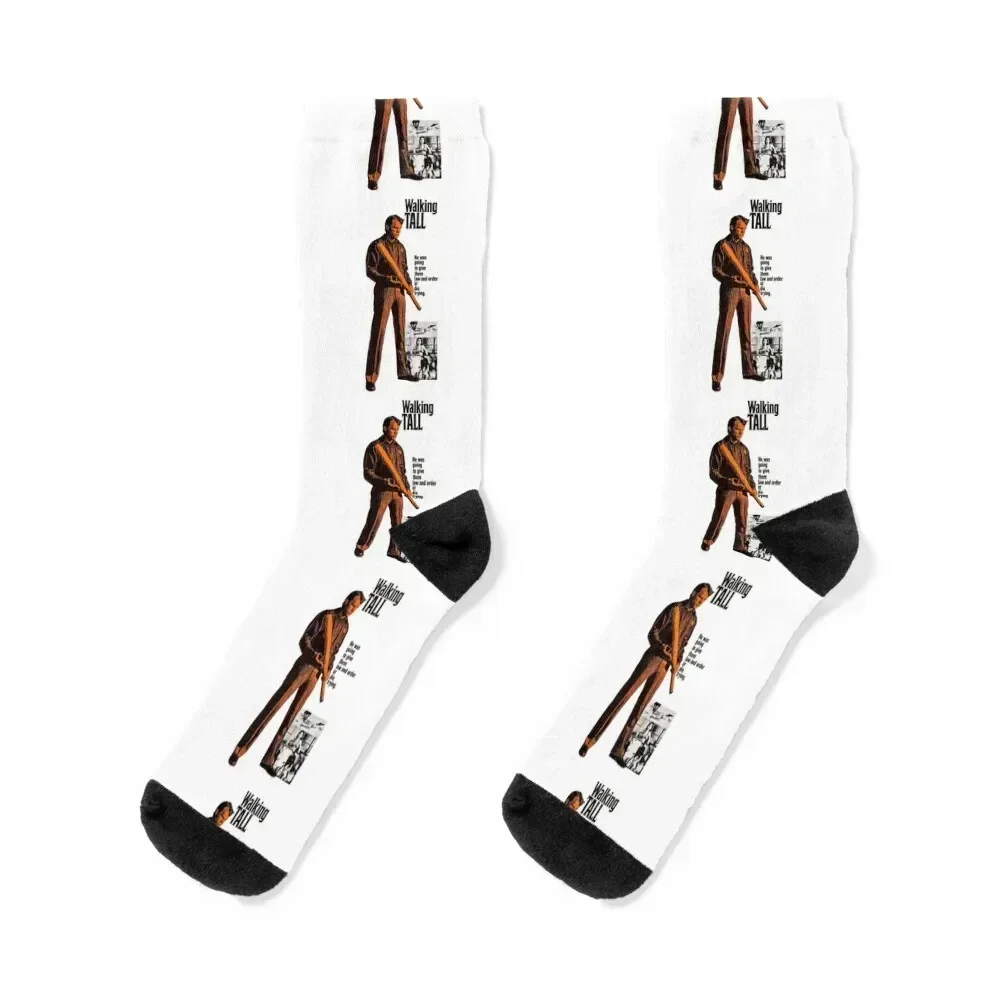 

Walking Tall Movie Poster Socks Crossfit custom luxury summer Man Socks Women's
