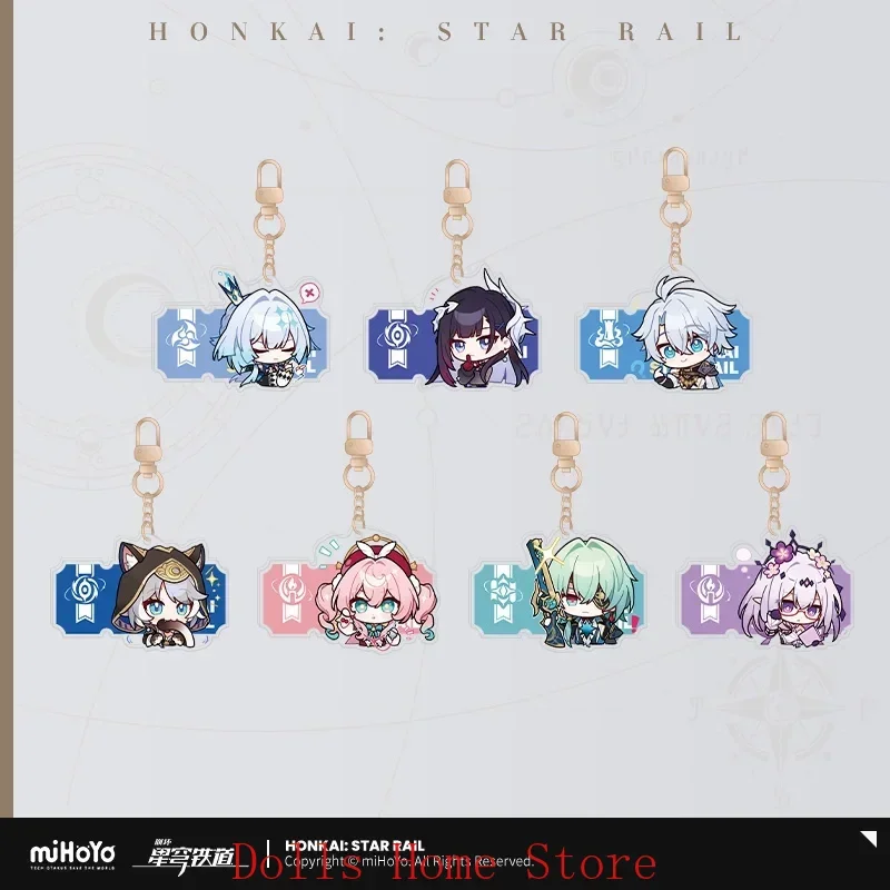 Merchandising ufficiale miHoYo Originale autentico Serie PMZLG Gioco Honkai Star Rail Phainon Castorice Cerydra Ciondolo Distintivo Segnalibro