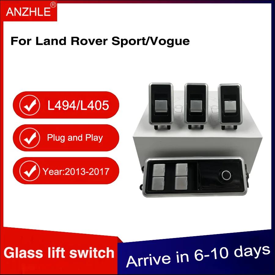 

Electric Window Switch Lifting Control For Range Rover Vogue L405 Sport L494 2013 to 2017 Plug And Play Vehicle Mounted Buttons
