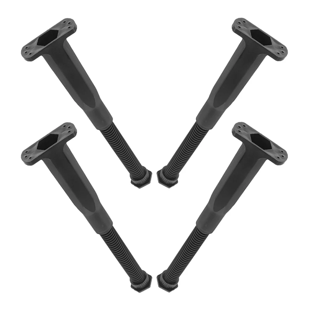 4Pcs Penyangga Kaki Tempat Tidur Heavy Duty, Pengganti Kaki Furnitur yang Dapat Disesuaikan, Braket Penyangga Meja, Peninggi Tempat Tidur