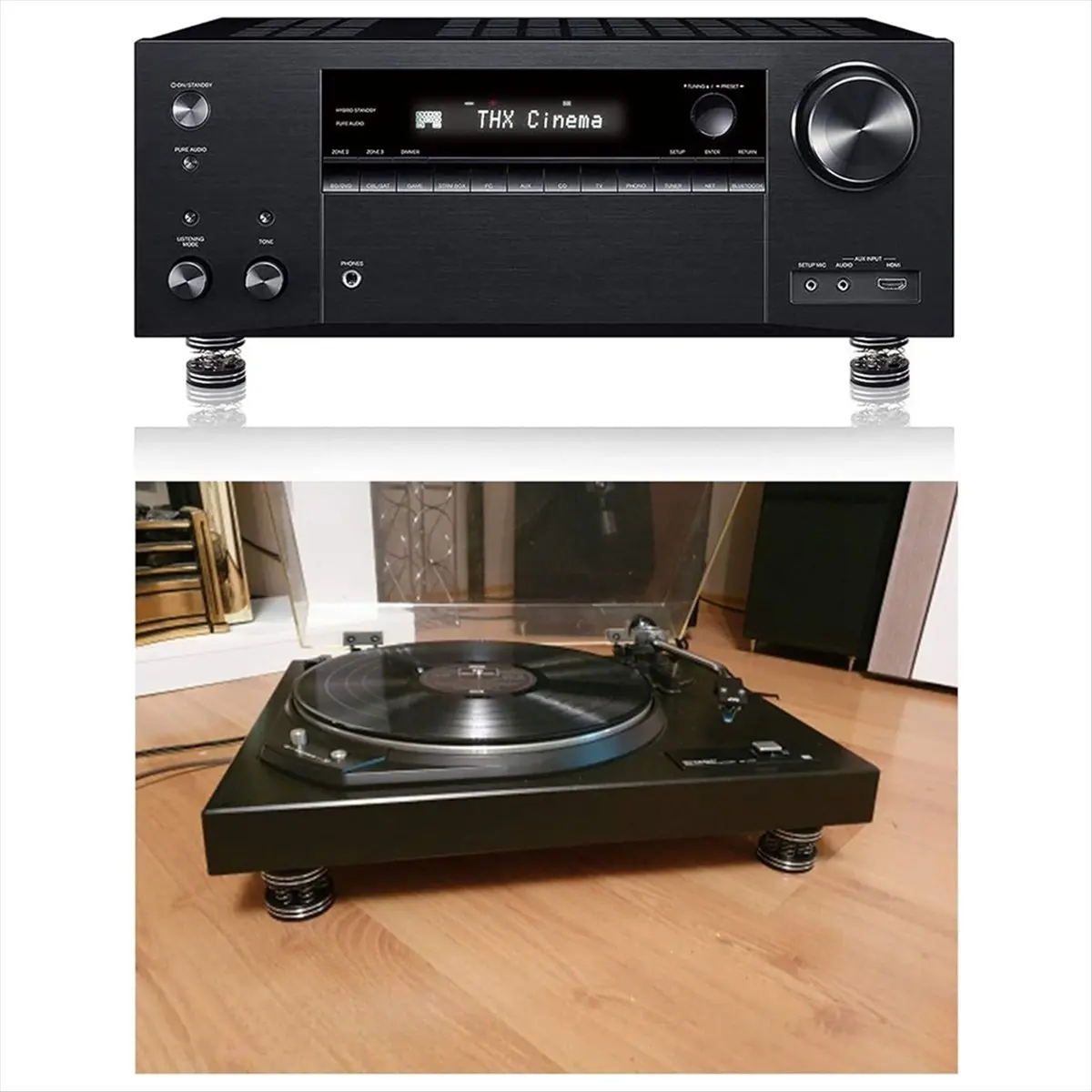 Exquisite- HiFi Audio Foot Pad Aluminum Alloy Spring Shock Absorption Speaker Equipment Spike Foot Nail ( 4 Pcs )
