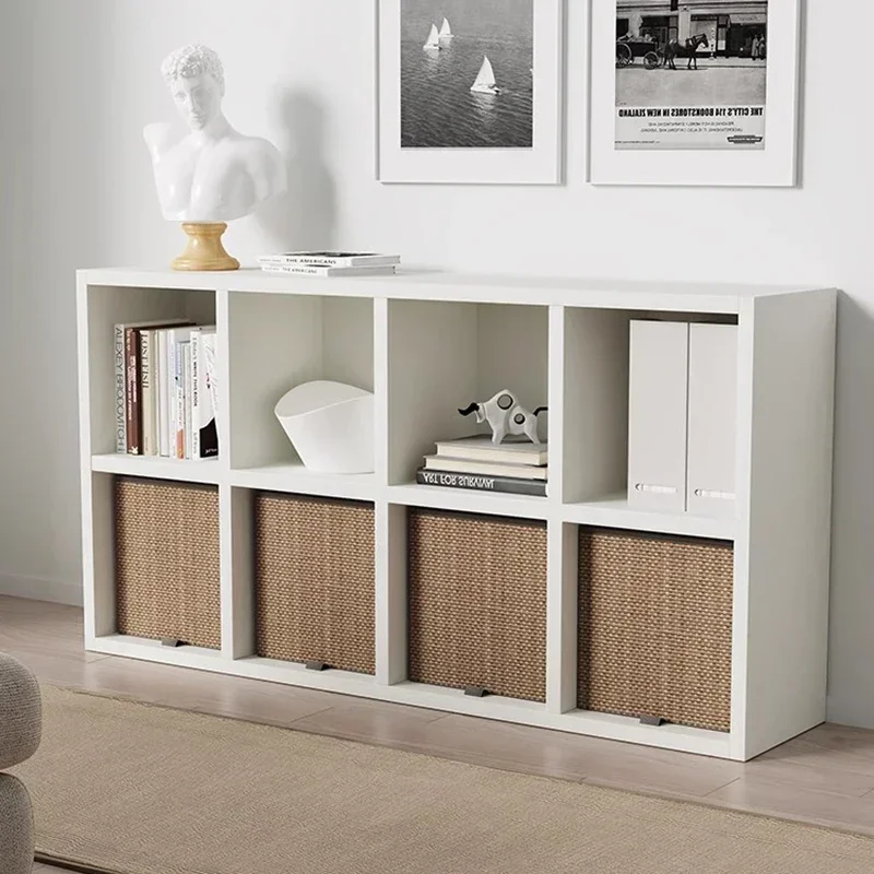 

for Industrial Bookshelf Holder Stand White Magazine Library Corner Shelves Minimalist Unique Estanteria Esquinera Furniture