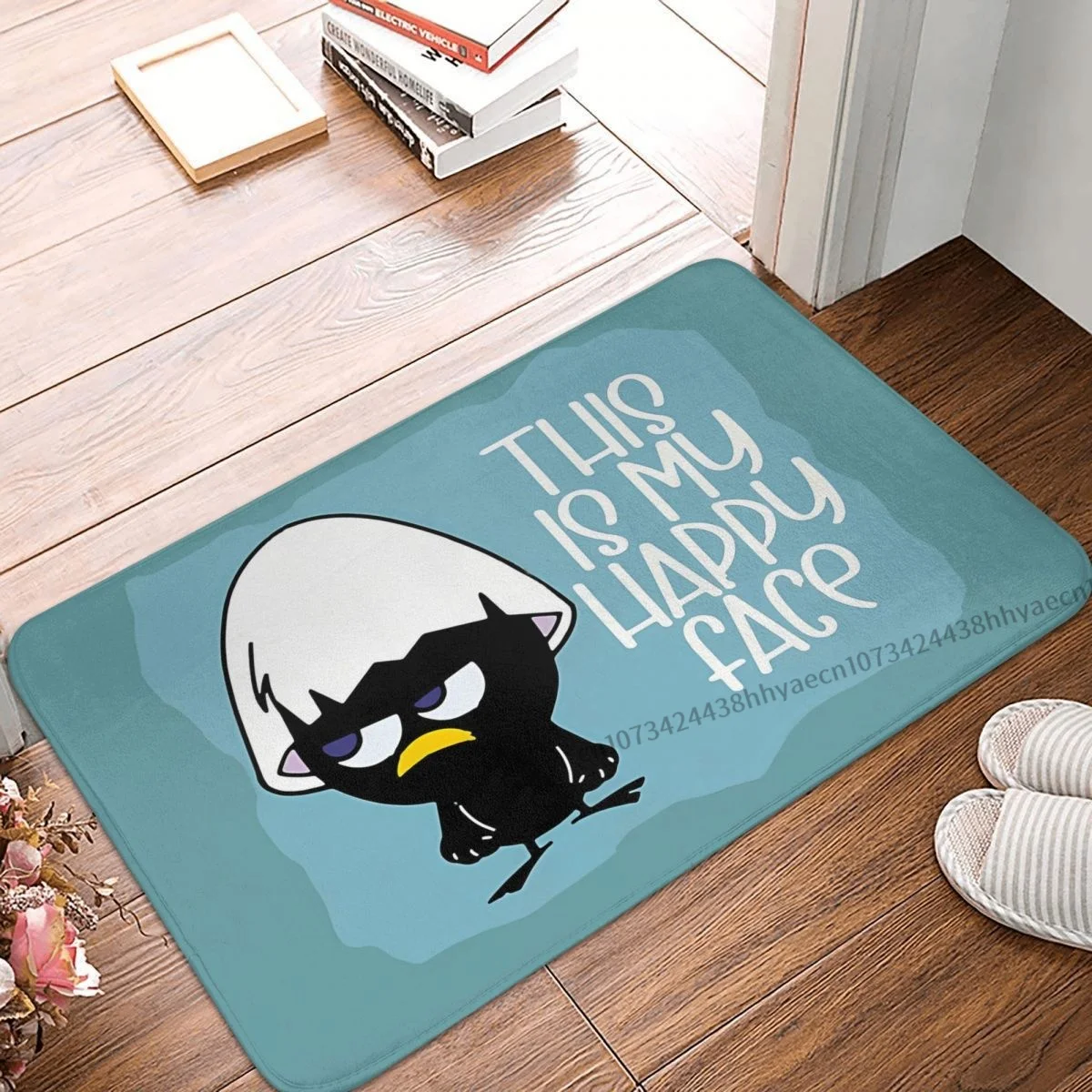 Calimero Cute Egg Chicken Bath Mat Happy Face Doormat Flannel Carpet Outdoor Rug Home Decor