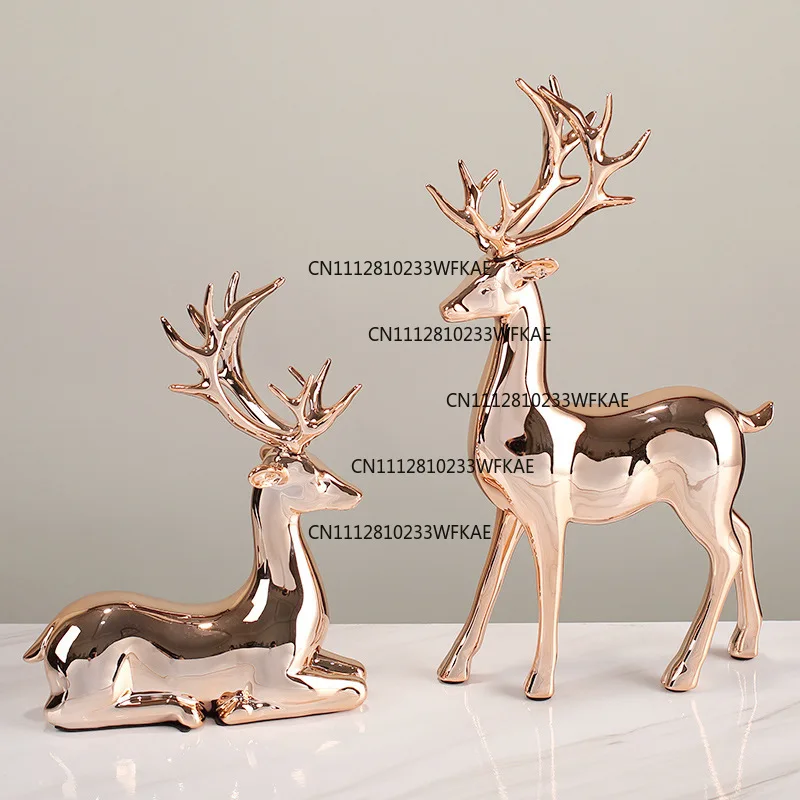 Elk living room home decoration ornament handicrafts lucky TV wine cabinet ornament
