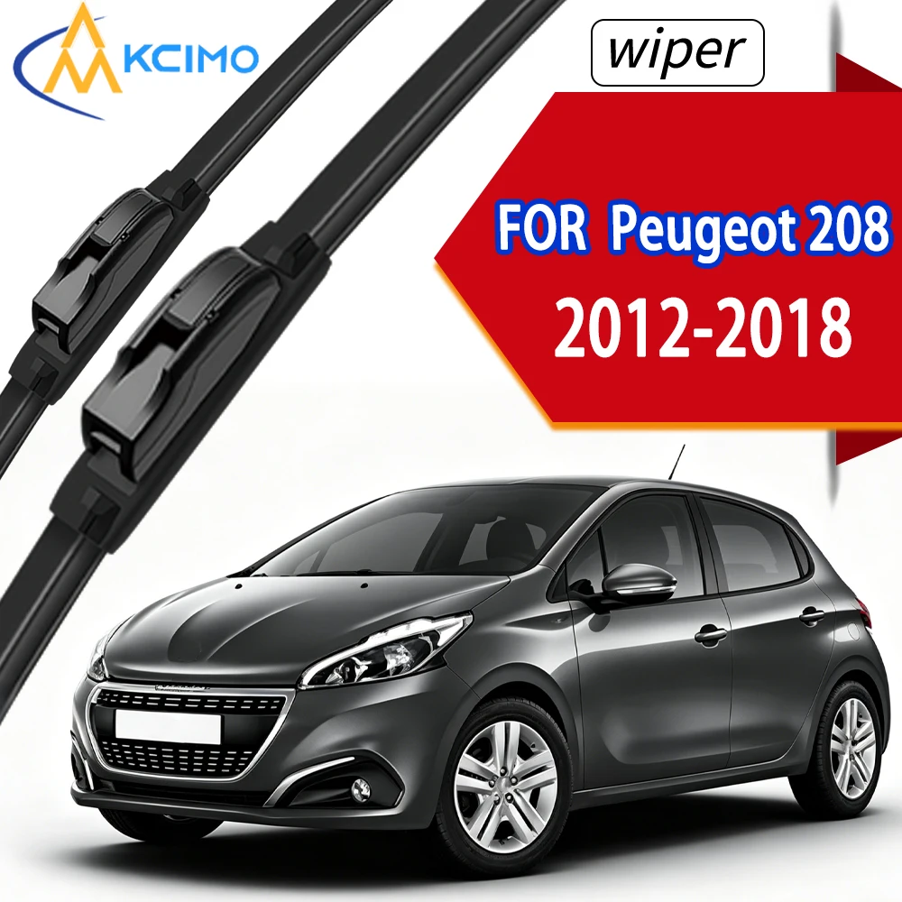 

Premium OEM Replacement Front Windscreen Wiper Blades with Flexible Durable Rubber for Peugeot 208 2012-2018.