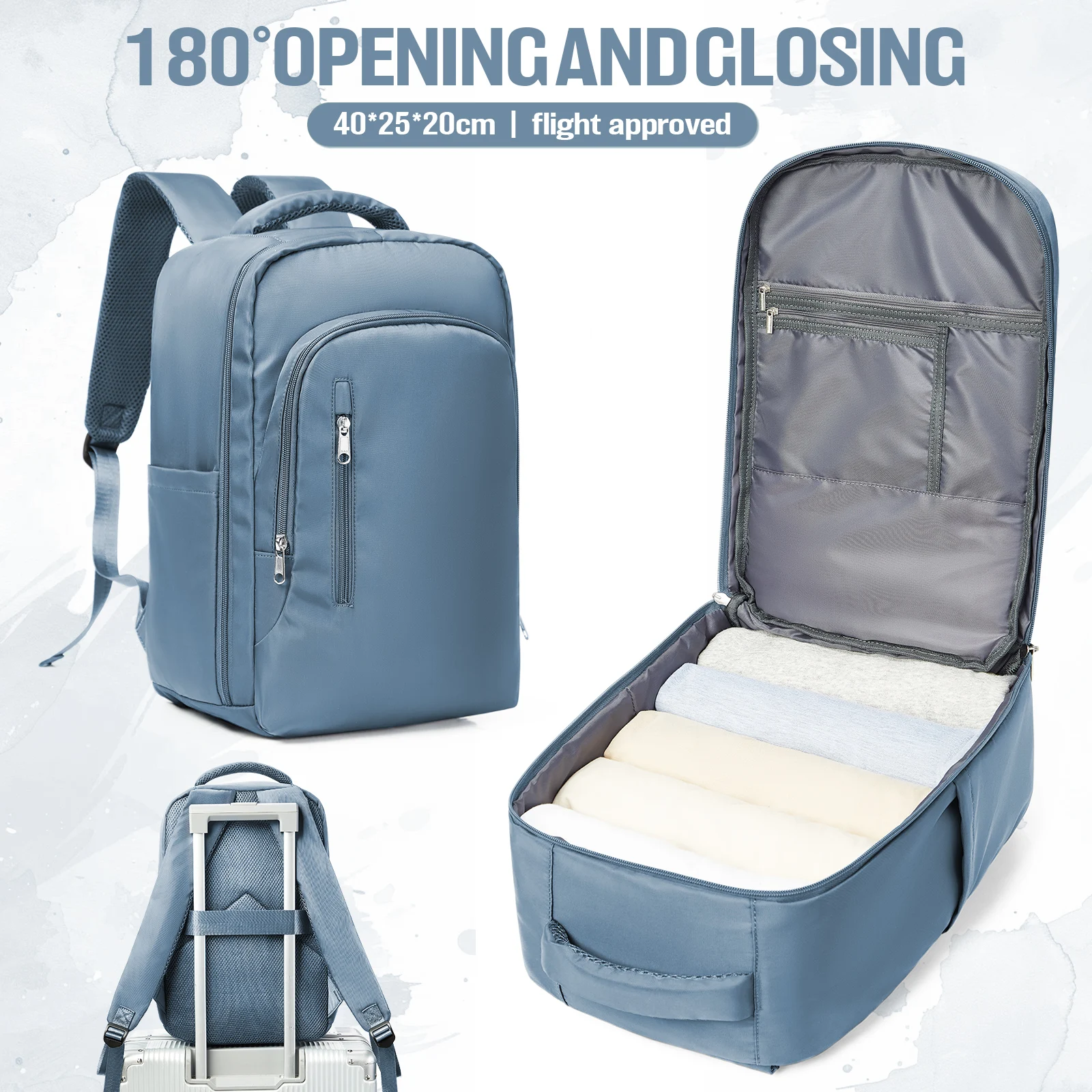 

Travel Backpack for Women Men, Ryanair Backpack 40x20x25 Airplane Cabin Laptop Bag for Women Men,Hand Luggage Business Backpack