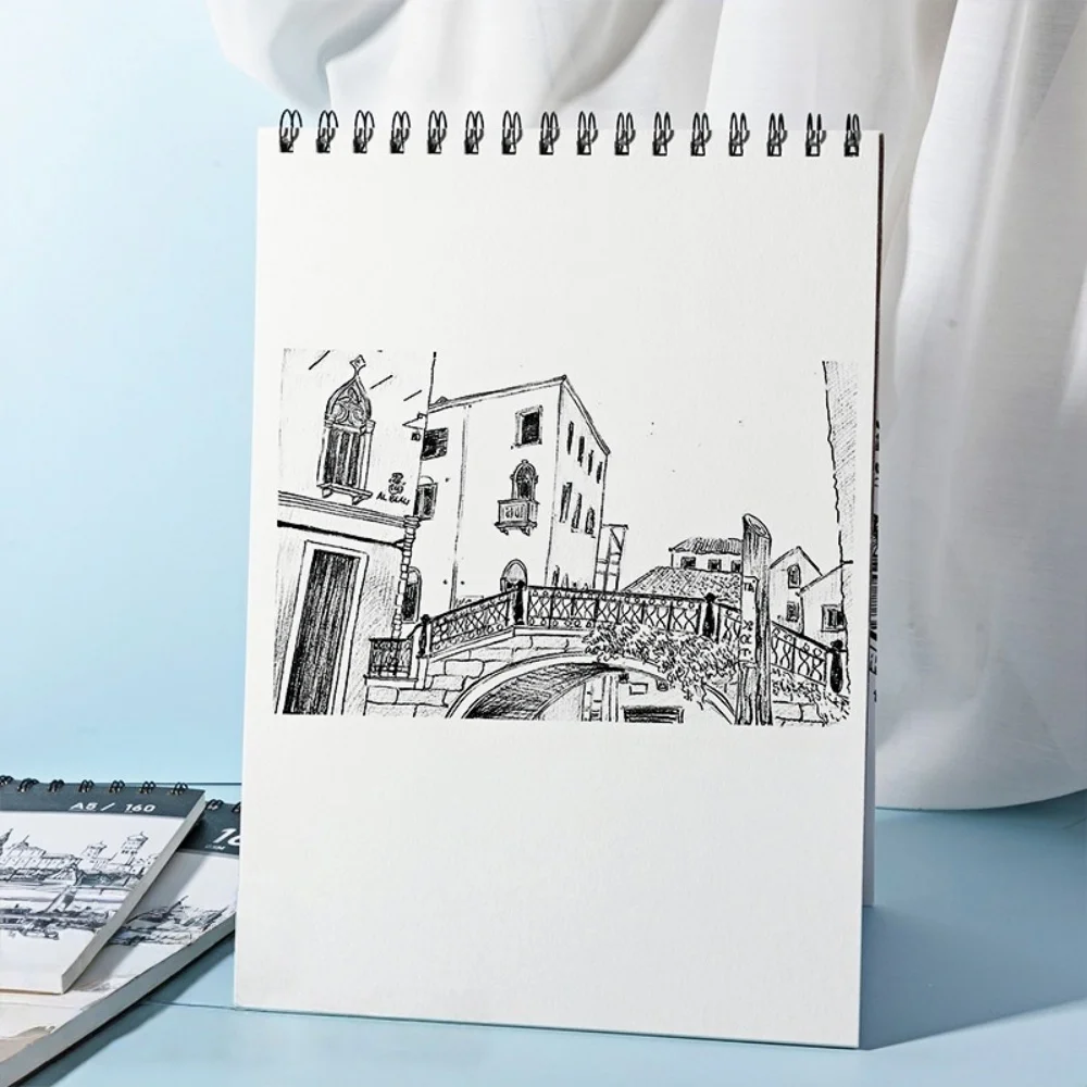 A3 A4 A5 Coil Sketchbook Eco-Friendly Thick Drawing Paper Acid Free Spiral Bound Artist Sketch Pad Sketch Watercolour Book