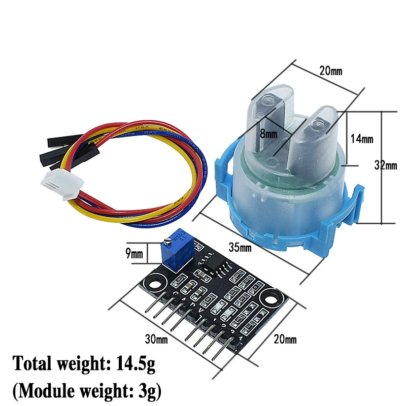WAVGAT Turbidity Sensor Suspended Turbidity Value Detection Module Kit Liquid Suspended Particles Turbidity DetectionFor arduino
