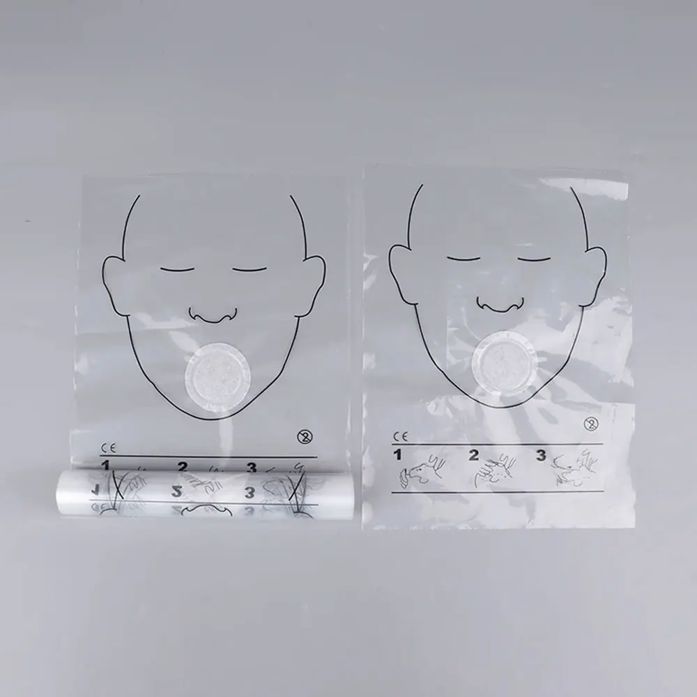 150PCS Disposable CPR Training Breathing Mask First Aid Resuscitator Face Shield Roll Rescue Kit for Emergency Use