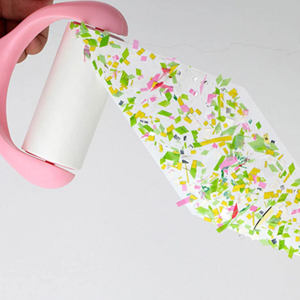 

Tearable Sticky Paper 5 Rolls Cleaning Tape Dog Hair Remover Strips Lint Rollers Pet Clothing 60 Sheets per Roll Oblique Design