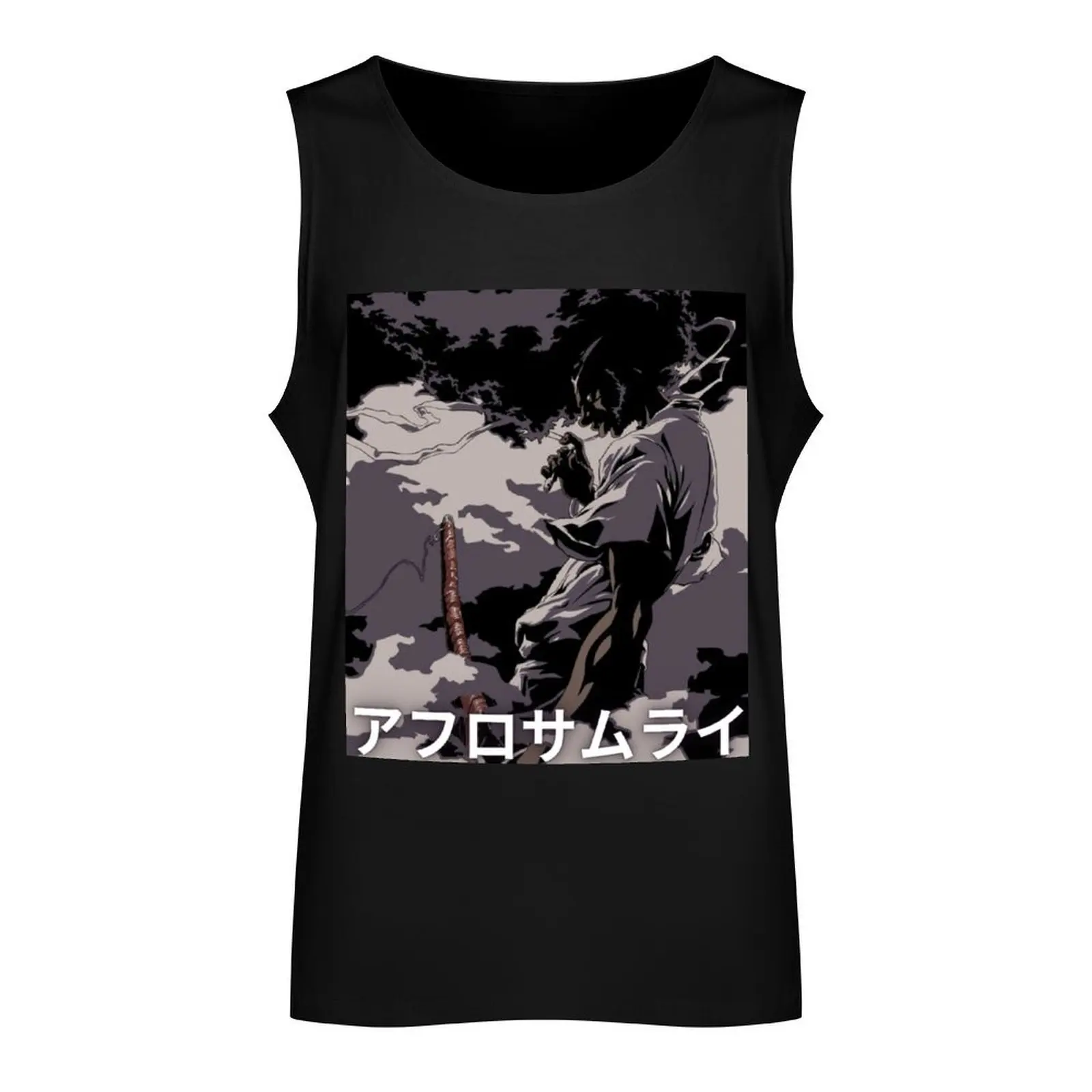Afro samurai Tank Top Body man sleeveless Clothing sports suits image 2