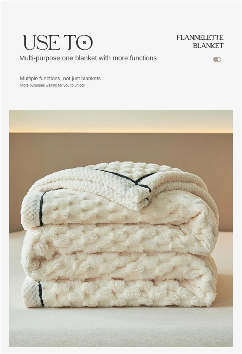 Turtle Velvet Spring Autumn Warm Blankets for Bed Soft Fluffy Comfortable Coral Velvet Throw Blanket Sofa Single Double Blanket