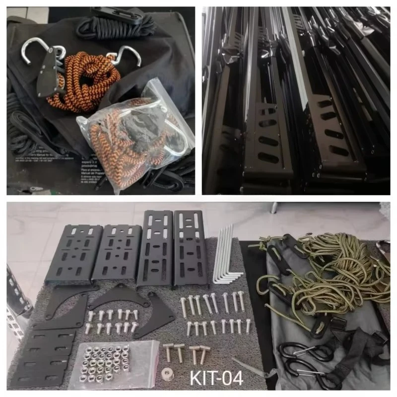 For rooftop tent spare parts, roof racks, solar panels with accessories, ladders with bags, etc.