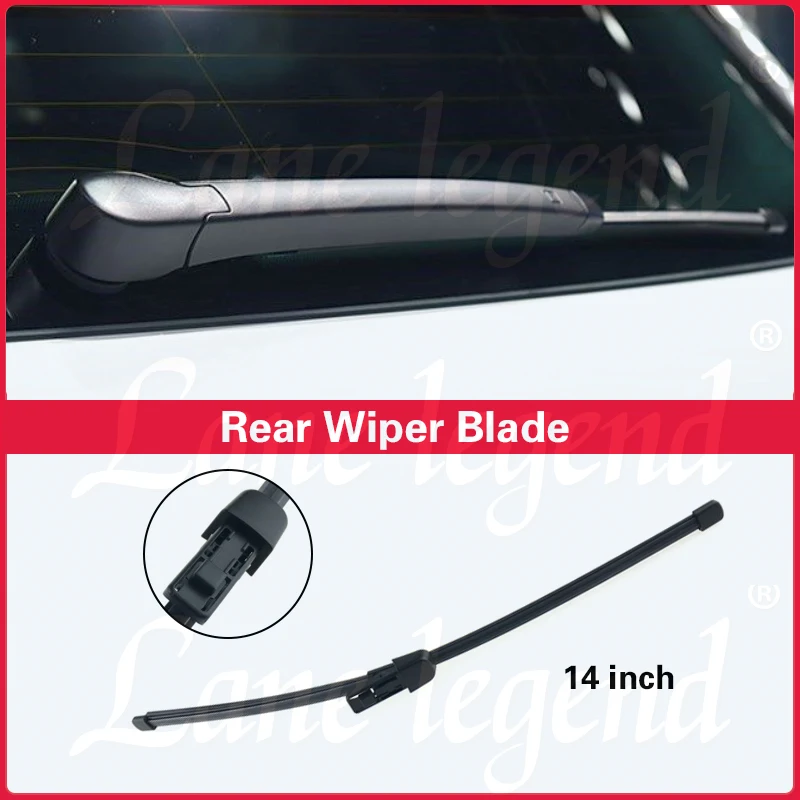 Lâmina de limpador traseiro para pára-brisa do carro, 14 "Wiper Blade, pára-brisas limpo, janela traseira, escova de chuva do carro, VW Tiguan MK2 2017-2023, 2021, 2022