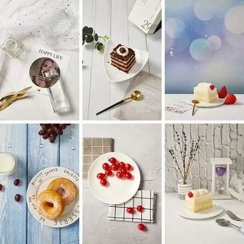 Marmorfotografibakgrunder 57*87CM 2-sidig träådring Fotobakgrundstapet Studio Vattentäta Produkter Fotografiska Rekvisita 8 best sales dioramabakgrund - №4