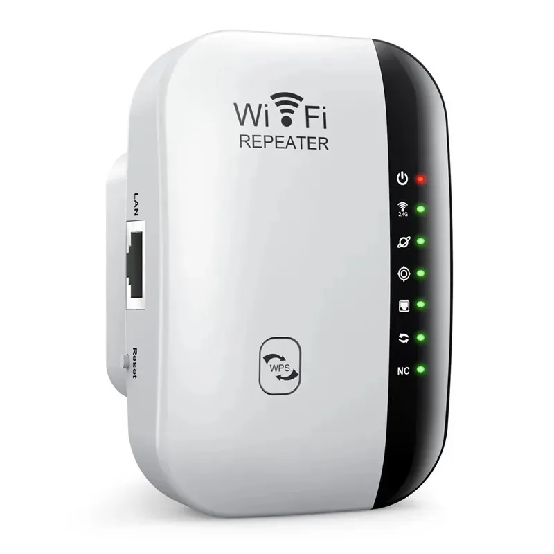 KEBETEME 300Mbps WIFI Repeater Remote Wi-Fi Verstärker 802,11 N WiFi Signal Booster Netzwerk Verstärker Für Home/Office Wireless Repeater 6