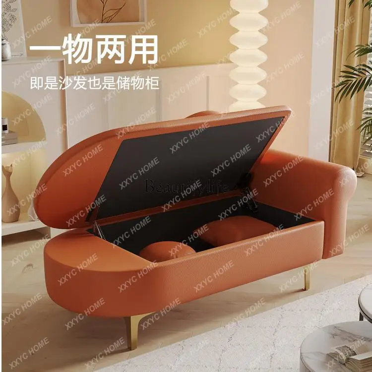 HHSmall Apartment Mini Concubine Sofa European-style Rest Single Double Storage