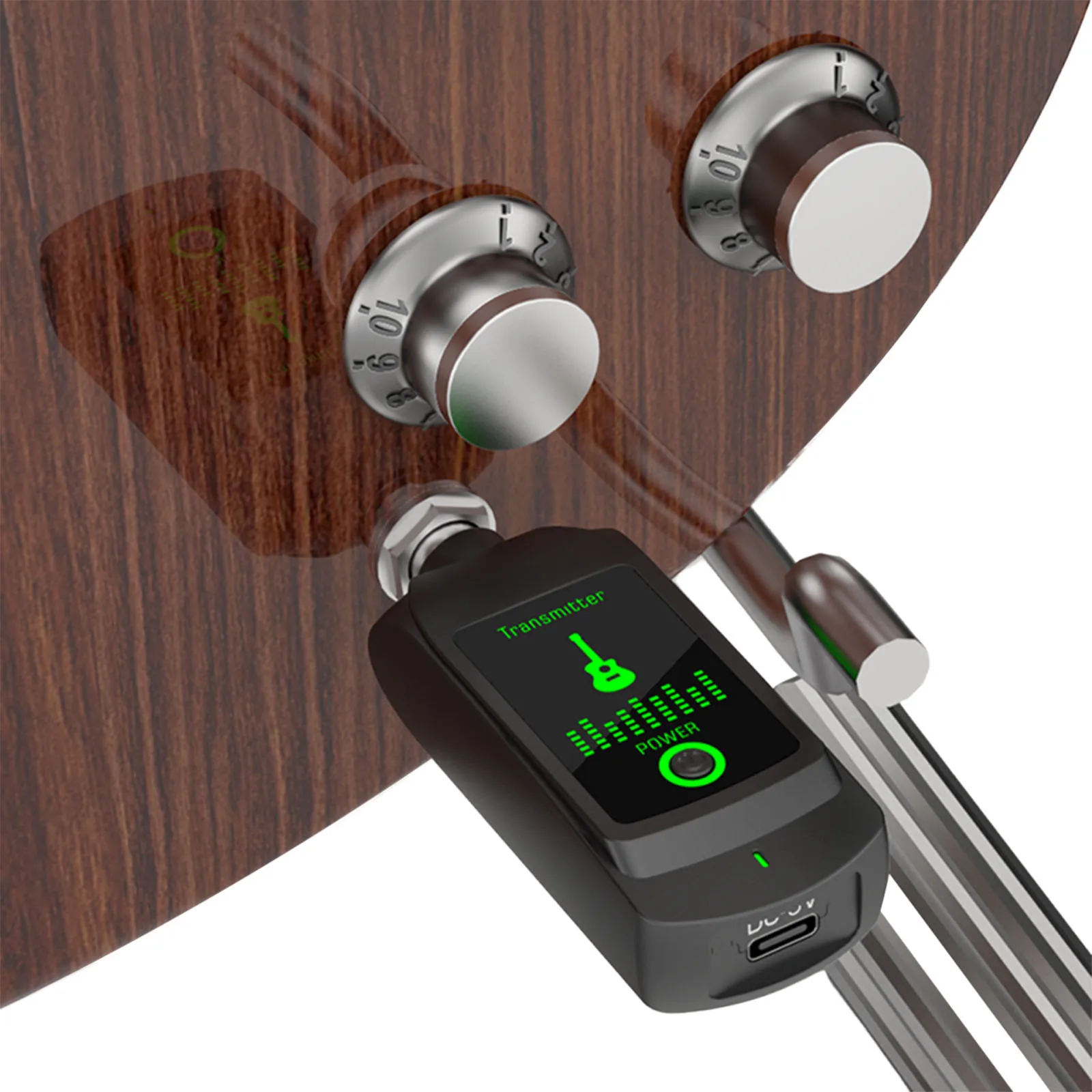 

Беспроводная аудиосистема передачи и приема сигнала с радиусом действия 50 м для электрогитар и бас-гитар (аксессуары)