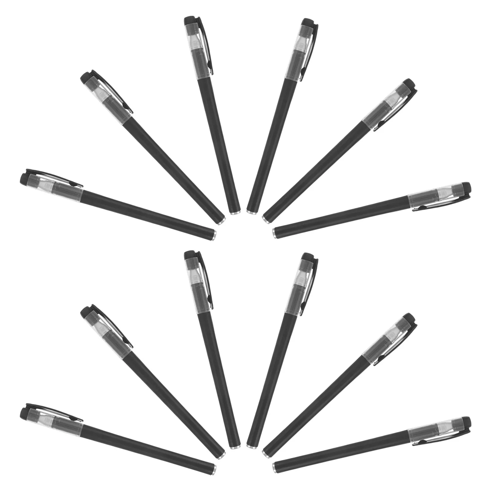 

100Pcs Empty Pen Barrels Sturdy Plastic Refillable Gel Pen Holders Comfort Grip Size Leakproof Ink Protection School Office