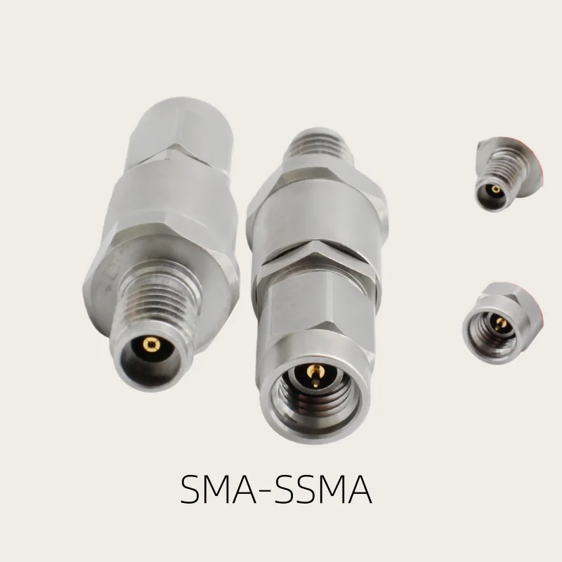 1pcs Stainless steel test adapter SMA to SSMA Male plug & Female jack millimeter wave test connector 26.5G