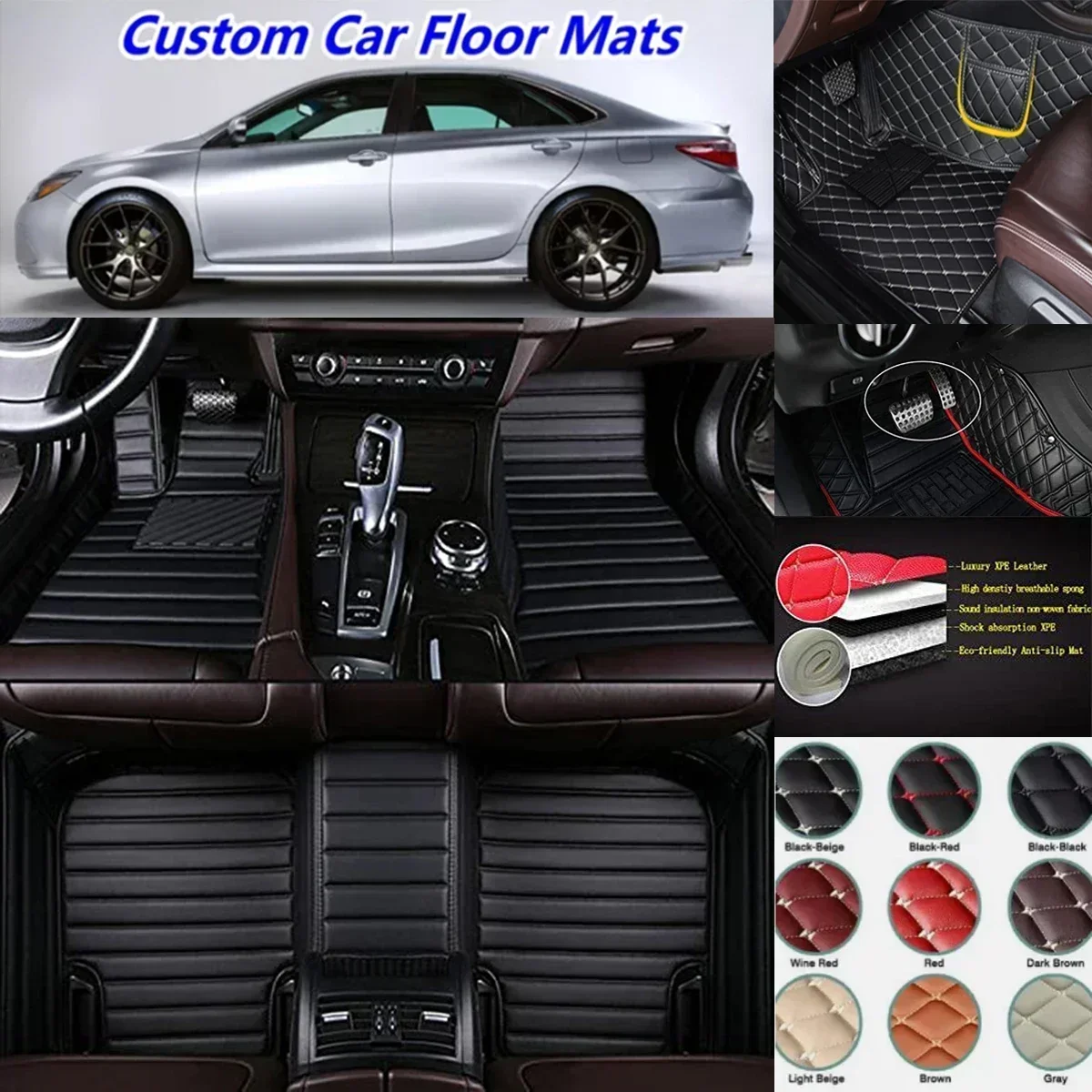 

For KIA Soul 2010-2024 Year Auto Waterproof Custom Car Floor Mats Carpets Foot Floor Liners Accessorie