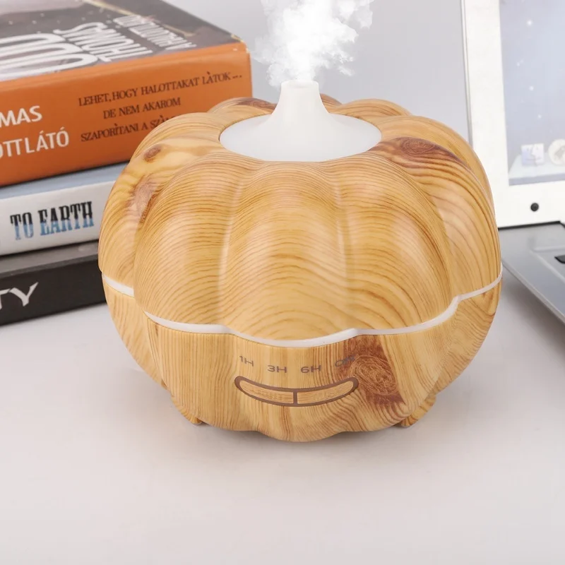 

Pumpkin Shape Mini Humidifier Air Purifier Home Office (Light Color )