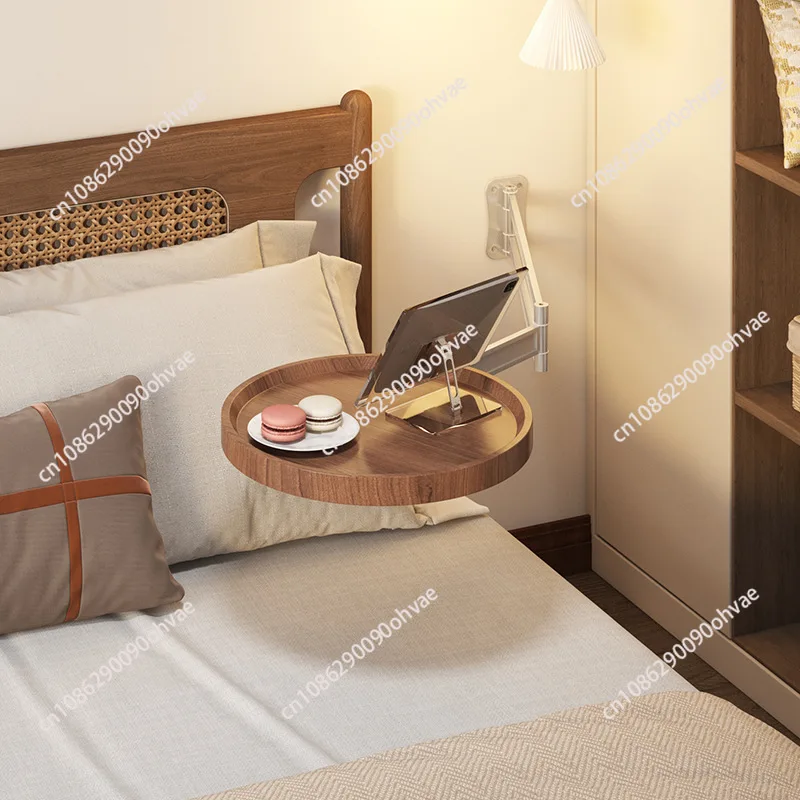 

Прикроватная тумбочка, складная, для спальни, маленькая, подвесная, с полкой для хранения, многофункциональная, креативная, простая, маленький приставной столик