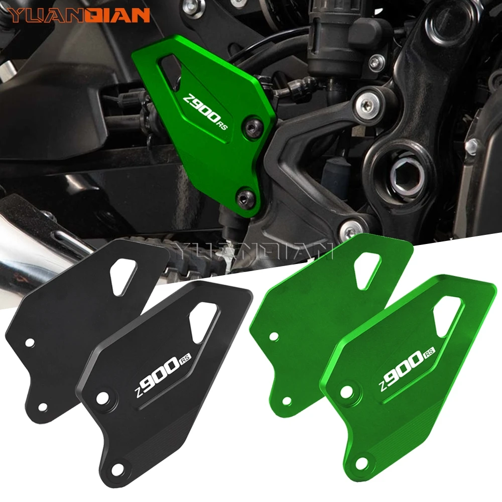 

For Kawasaki Z900RS Z 900 RS SE Z 900RS Cafe 2017-2026 Motorcycle Accessories Pedal Guard Rear Pedal Guard Heel Plate Decorative