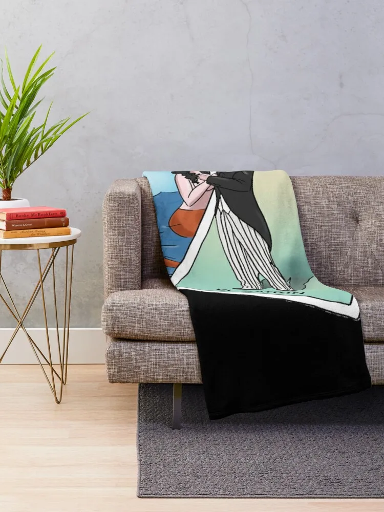 EL CATRIN y LA SIRENA ANIME MANGA MEXICAN LOTTERY LOTER?A CARD Throw Blanket Blanket Luxury sofa bed Decorative Sofa Blanket