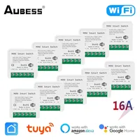 16A Tuya Smart WiFi Switch 2-way/2 Gang Control Switch Mini Breaker Smart Life Control Support Alexa Google Home Yandex Alice