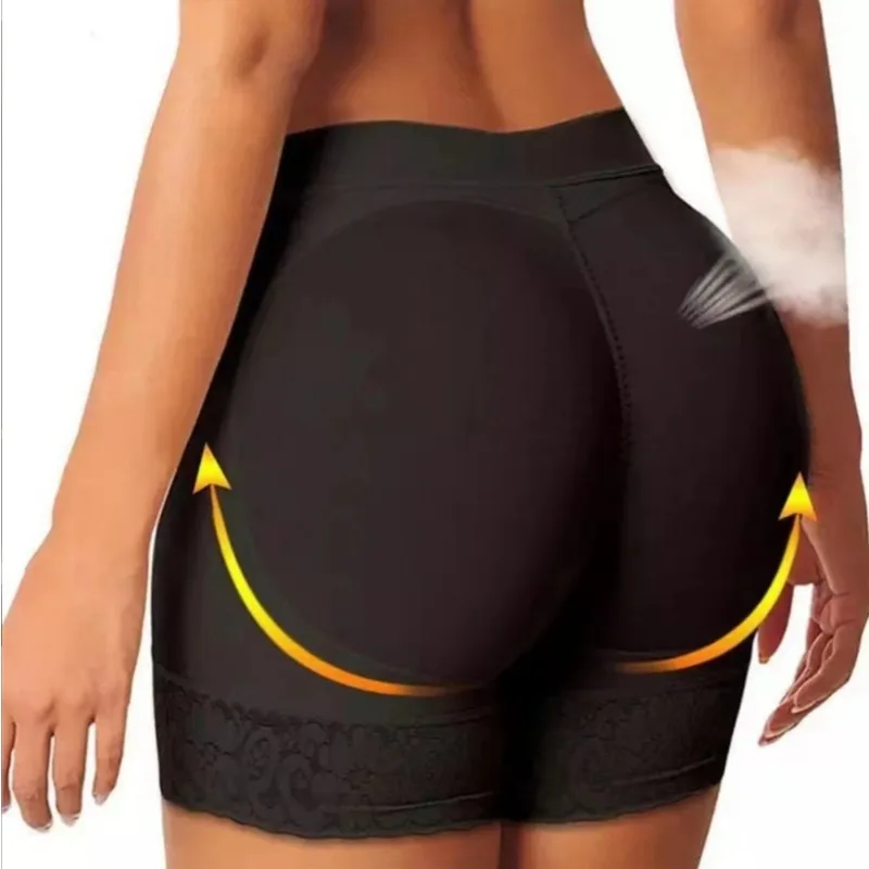 New Sexy Seamless Cushioned Lace Fake Butt Pull-in Hip Lift Shape-to-shape Breathable Anti-slip Flat Angle Safety Leggings