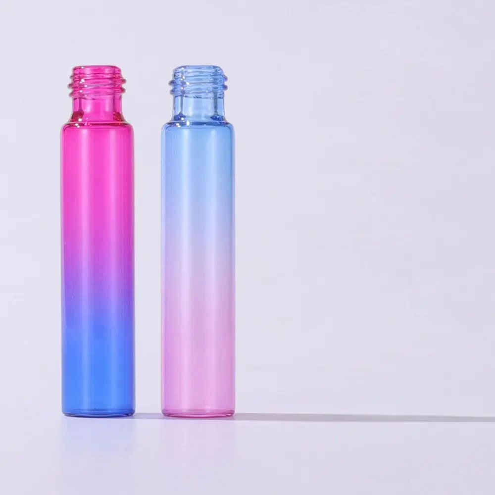 10ml Filling Perfume Bottle Refillable Bottle Colorful Liquid Sample Portable Empty Bottle Gradient Color Rainbow