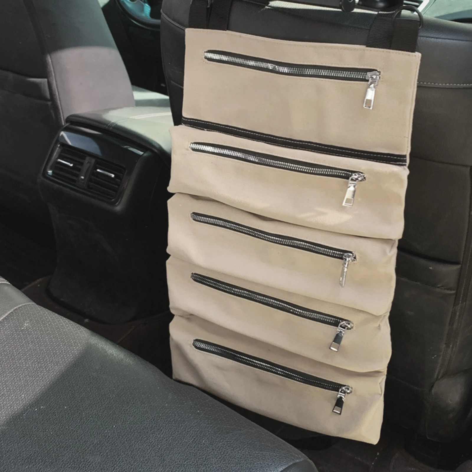 Multifunctionele canvas tas, opbergtas voor autovering, voertuigkit, draagbare opbergtas voor onderhouds- en timmerwerkset