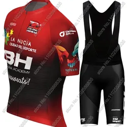 Bh Coloma Team 2024 kolarska zestaw koszulek z krótkim rękawem letnia hiszpania Mans szosowa koszulka na rower spodenki na szelkach MTB